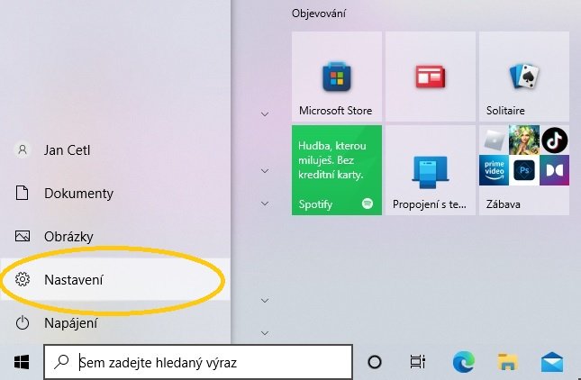 Windows 10 - tisk zkušební stránky 1