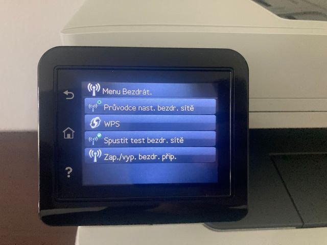 Manuální připojení k Wi-Fi na tiskárně HP Color LaserJet Pro MFP M277dw