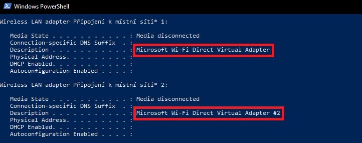 Wi-Fi Direct Virtual Adapter