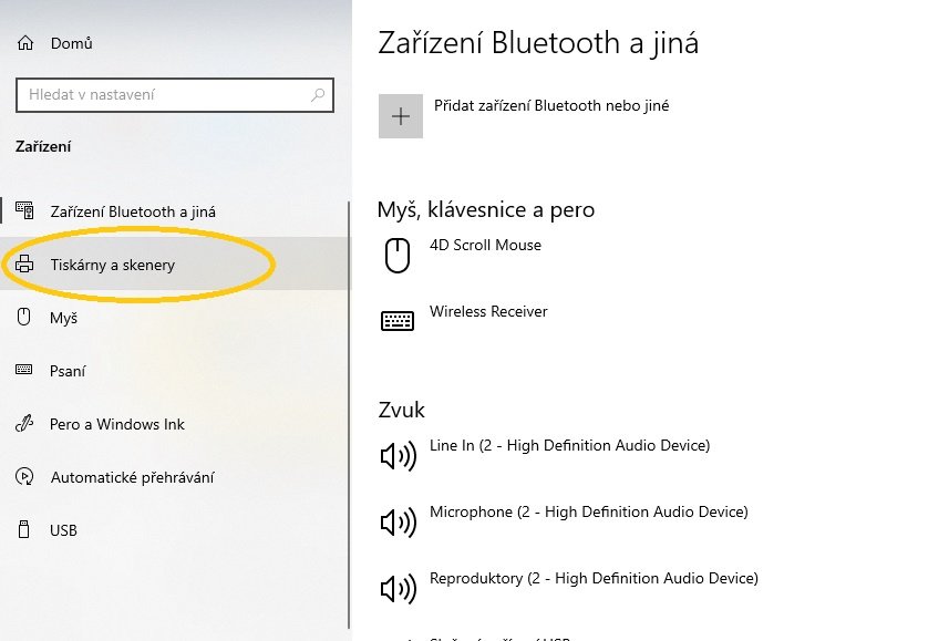 Windows 10 - tisk zkušební stránky 3