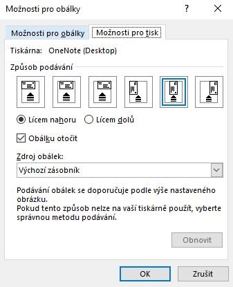 Word - Možnosti pro tisk